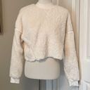 Calvin Klein Cutest  White Furry Cropped Sweater Photo 0