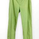 J. McLaughlin 00s  Vintage Green White Polka Dot Hi Rise Pants Photo 0