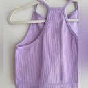 Krass&co J.o& Light Support Seamless Rib Knit Tank Top, Lilac/Lavender Tank, Size M-L Photo 11