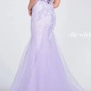 Ellie Wilde Light Blue Prom Dress Photo 5