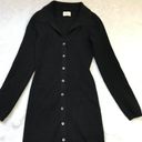 Wilfred Aritzia  Cove Dress Women's S Black Button Up Ribbed Sweater Viscose NEW Photo 12