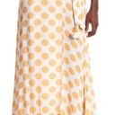 Lovers + Friends  Polka Dot Pom Pom Wrap Skirt In ORANGE/Cream Size XS Photo 0