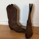 Justin Boots  Ladies Classic Western Bay Apache Cowhide Distressed Boots size 6 Photo 1