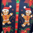 Gildan Ugly Christmas Gingerbread Man Heavy Blend Sweatshirt Navy Blue Medium Photo 2