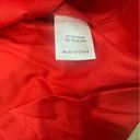 Tuckernuck  Willow Oversized Popover Top Poppy Red High Low Collared size M Photo 5