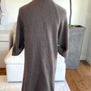 Vince  Short Sleeve Wool Open Front Waterfall Cardigan In Brown Size L Photo 5