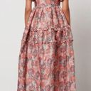 Dream Sister Jane NWT  DREAM Nerissa Jacquard Midi Dress DREAM CORALS IN BLOOM  S Photo 9