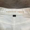 American Eagle  High Rise White Mom Jean Shorts Size 8 Photo 8