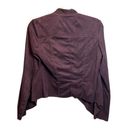 Kut From The Kloth 𝅺 Faux Suede Burgundy Drape Front Blazer Size Small Photo 11