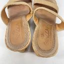 sbicca  Womens Jute Wedge Sandals Jute Platform Slip On 2.5" Heels Beige Size 8 Photo 5