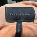 BCBG Maxazria Peach Blush Abree Relaxed Draped Open Front Jacket Blazer Photo 3