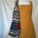 Robin Ruth  ORLANDO Hobo Large Shoulder Bag Black Canvas Texture Lettering Tag Photo 39