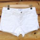 J Brand NWT  White Md Rise Cut Off Shorts Photo 4