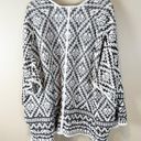 Joie  Tosca Aztec Black and White Open Cardigan M/L Photo 7