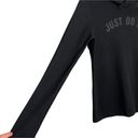 Nike  Dri Fit Black JUST DO IT Training Hooded Shirt Hoodie Photo 1