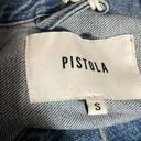 Pistola  Elsa Denim Jean Jacket Antidote Blue Button Front Small NWT Distress Photo 6