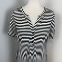 Ekouaer  Stripe Rayon Midi Shirt Dress Medium Photo 1