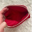Christian Dior New  Red Velvet Double Zipper Travel Cosmetic Toiletry Evening Bag Photo 6