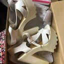 Charlotte Russe White Heeled Wedges Photo 1