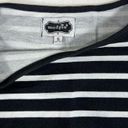 Mud Pie  Dress Black White Striped Jersey Knit Long Sleeves Shift SMALL Photo 2