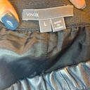 Vince  Lambs Leather Colorblock Skirt Photo 8