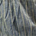 Flying Tomato NEW  Denim Blue Striped Paisley & Lace Ruched Back Halter Dress M Photo 9