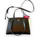 Kate Spade  Small Geraldine Patterson Drive Black Cream Leather Crossbody Bag NWT Photo 0