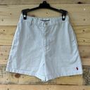 Ralph Lauren  Sport Khaki Cotton High Rise Polo Pony Shorts Sz 4 Photo 0