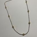 Monet Signed  Necklace Two Tone 16 Inch Photo 5