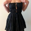 Cotton Candy LA Boutique Black Cotton Tiered Mini Dress  Photo 0