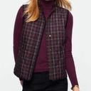 Talbots  Tartan Plaid Quilted Vest Size LP Photo 0