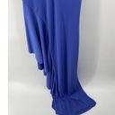 Majorelle  Ruffled Asymmetrical Maxi Slit Dress Purple V-Neck Formal Size M Photo 6