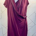 ALLSAINTS  Adria Silk Zipper Dress in Deep Burgundy Photo 0