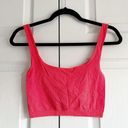 Free People Hot Pink Scoop Neck Cropped Tank Top Women’s Size XS/S Photo 1