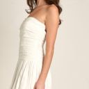 Meshki White Bubble Hem Mini Dress  Photo 1