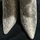 EGO SILVER SNAKE PRINT WEDGE HEEL ANKLE BOOT Photo 6