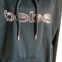 Bebe  sport gold sequin logo hooded jacket black fleece lining pullover size 3X Photo 1