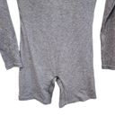 Klassy Network  Long Sleeve Jumper Romper Gray Grey Brami Built In Bra Size M Photo 2