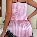 Boutique Pink & Black, Striped, Pajama Set Photo 8