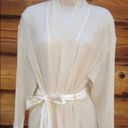 NWOT Frette Cream Silk Long Robe Size L Photo 2