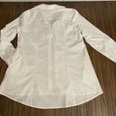 Soft Surroundings White Cotton Side Pockets Button Down Long Sleeve Shirt Size L Photo 11