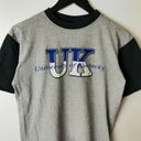 Savvy 90s Vintage University of Kentucky T Shirt Single Stitch Medium M Gray Cotton Photo 14