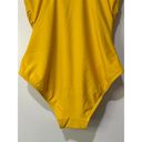 DKNY  Ruffle Plunge Underwire Tummy Control One Piece Yellow Swimsuit Size 10 NWT Photo 9