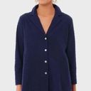 Tuckernuck  Pomander Place Navy Blue Swiss Dot Scarlett Button Down Shirt Top M Photo 0