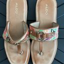 ALDO Minyara Slip On Open Toe Wedge Sandal Size 6 Photo 2