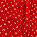 Oscar de la Renta  | Vintage Red White Ring Dot Blouse Hidden Button | Size 8 Photo 6