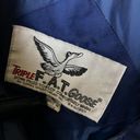 Vintage Triple FAT Coat Goose Parka Duck Down Insulated Jacket Blue XL Puffer Photo 3