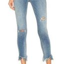 Free People  Size 25 Great Heights Frayed Hem Skinny Jeans Distressed Low Rise Photo 0