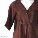 BCBGMAXAZRIA BCBGMAXAZARIA Self Tie Shabby Chic Burgundy Swing Trench Coat XXS Photo 12