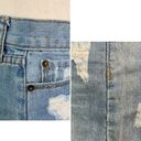 Urban Behavior Vintage Distressed Frayed-Hem Blue Denim Mini Skirt Photo 10